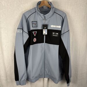 PUMA BMW Motorsports SDS 2.0 Badge Jacket Blue Wash Size XL 630934-05 NWT